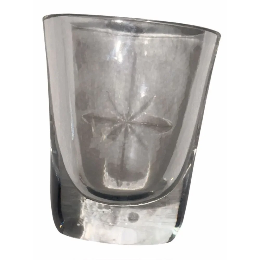 Vintage Orrefors Crystal Bud Vase Starburst Cut Design Clear Heavy Sweden MCM